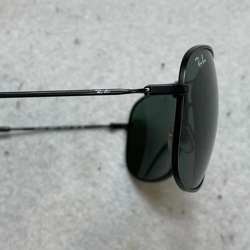 Ray-Ban RB 3293 006/71 Sunglasses Mens Black Aviator Metal Frame 63-13-125